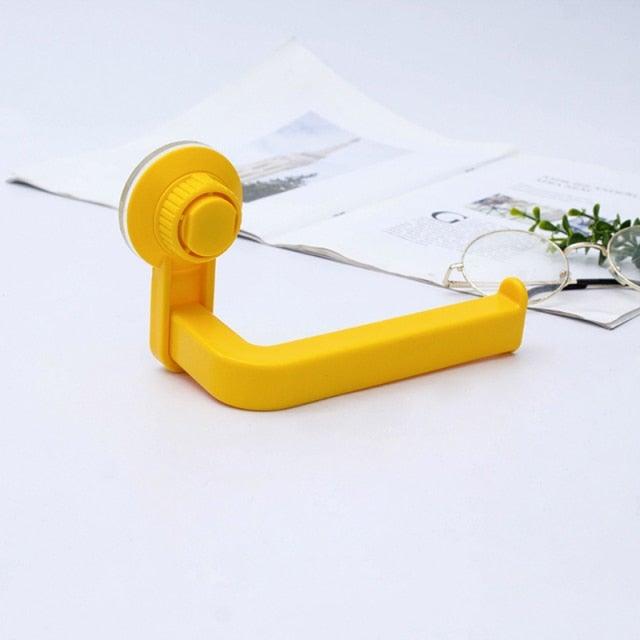 Acrylic Toilet Paper Holder Modern Black Hanger Toilet Tissue Roll Holders Dispenser Wall Mounted