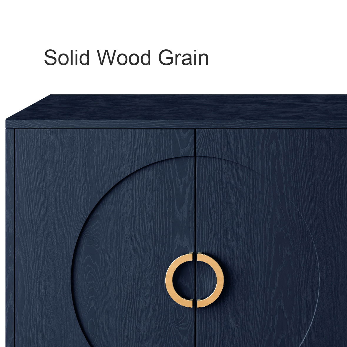 Modern Lacquered 4 Door Wooden Cabinet for Dining, Living, Entryway, Hallway, Office