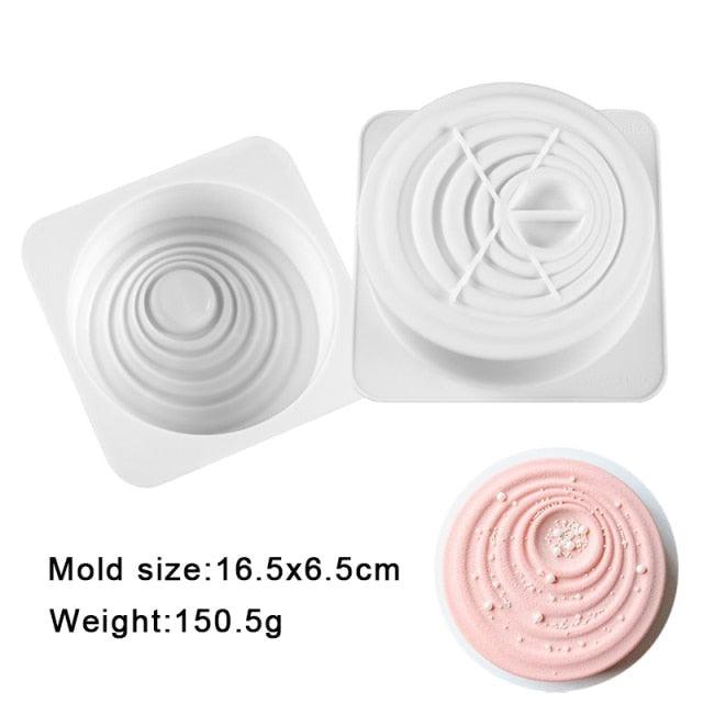 Silicone Cake Molds Pastry muffin liners Mousse Baking Tools non- Stick bakeware