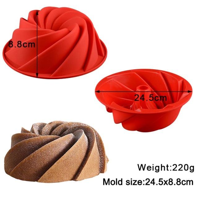 Silicone Cake Molds Pastry muffin liners Mousse Baking Tools non- Stick bakeware