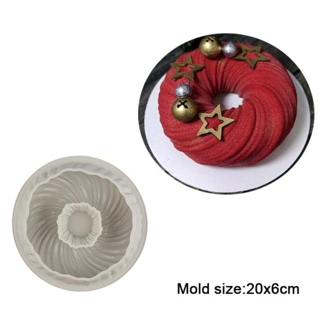 Silicone Cake Molds Pastry muffin liners Mousse Baking Tools non- Stick bakeware