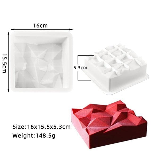 Silicone Cake Molds Pastry muffin liners Mousse Baking Tools non- Stick bakeware