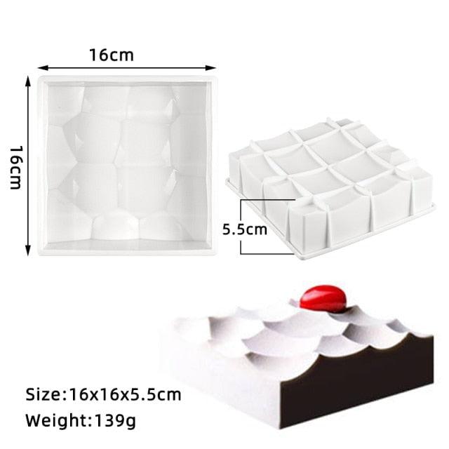 Silicone Cake Molds Pastry muffin liners Mousse Baking Tools non- Stick bakeware
