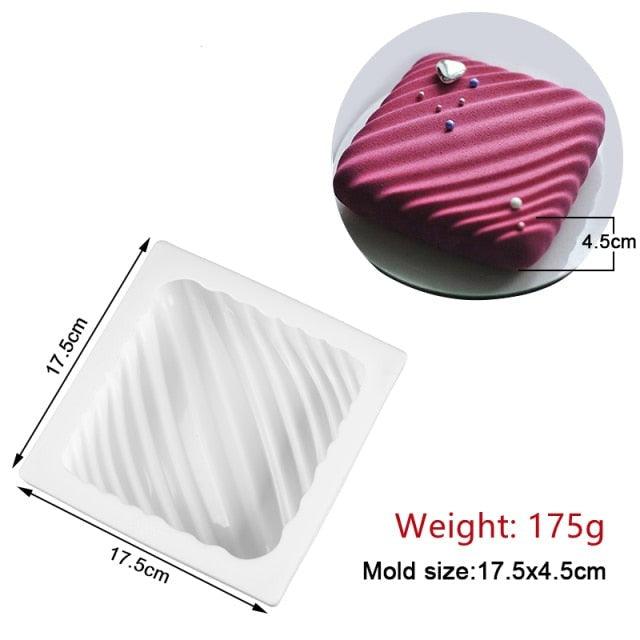 Silicone Cake Molds Pastry muffin liners Mousse Baking Tools non- Stick bakeware