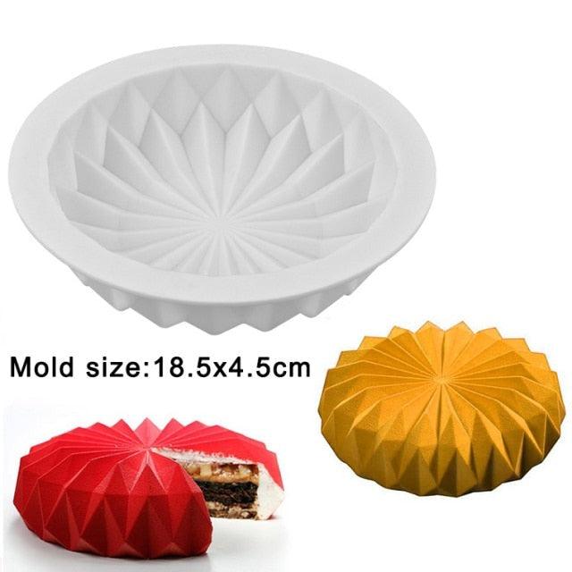 Silicone Cake Molds Pastry muffin liners Mousse Baking Tools non- Stick bakeware