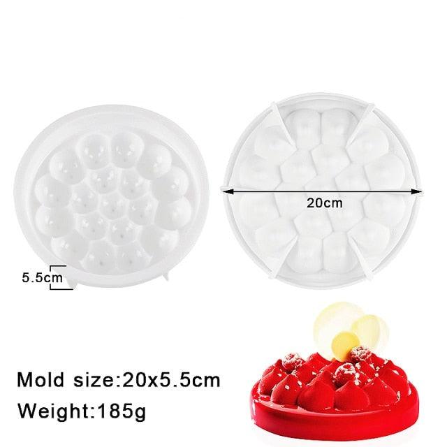 Silicone Cake Molds Pastry muffin liners Mousse Baking Tools non- Stick bakeware