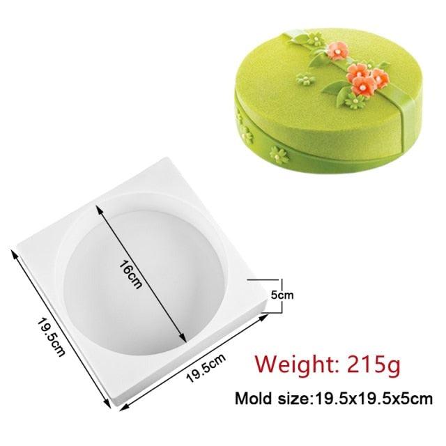 Silicone Cake Molds Pastry muffin liners Mousse Baking Tools non- Stick bakeware