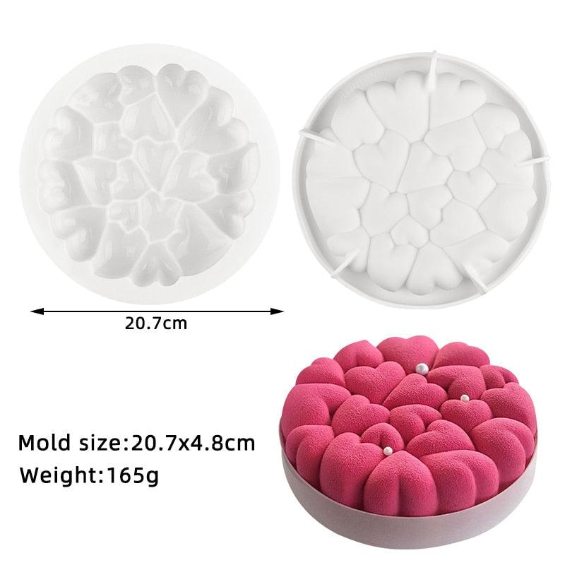 Silicone Cake Molds Pastry muffin liners Mousse Baking Tools non- Stick bakeware
