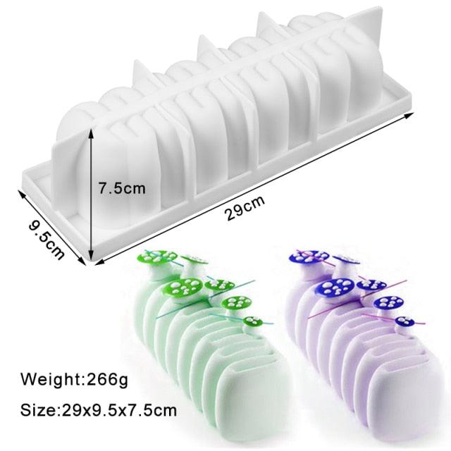Silicone Cake Molds Pastry muffin liners Mousse Baking Tools non- Stick bakeware