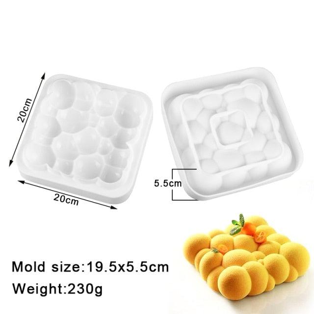Silicone Cake Molds Pastry muffin liners Mousse Baking Tools non- Stick bakeware