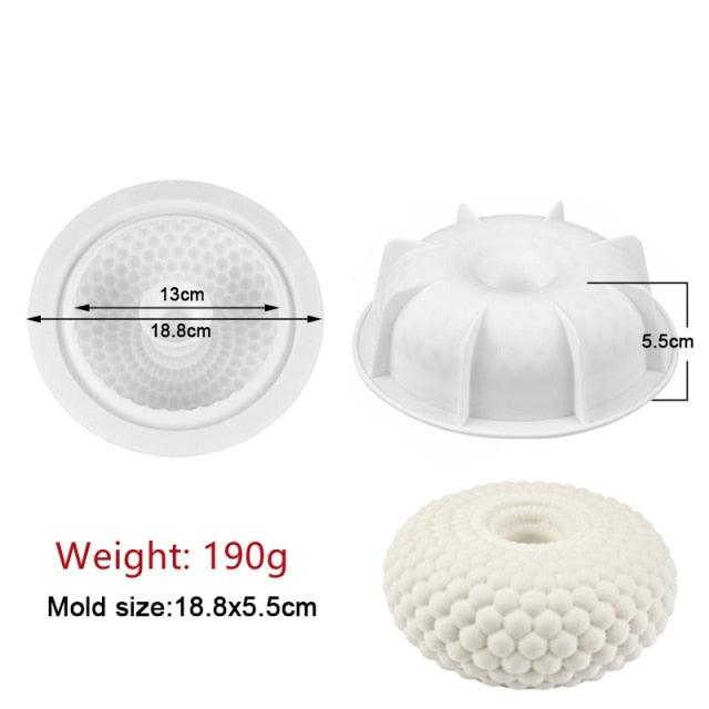 Silicone Cake Molds Pastry muffin liners Mousse Baking Tools non- Stick bakeware