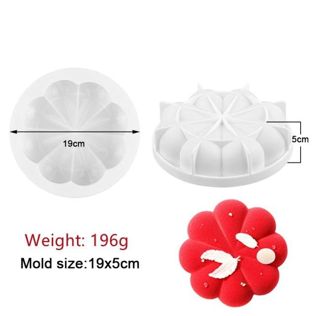 Silicone Cake Molds Pastry muffin liners Mousse Baking Tools non- Stick bakeware