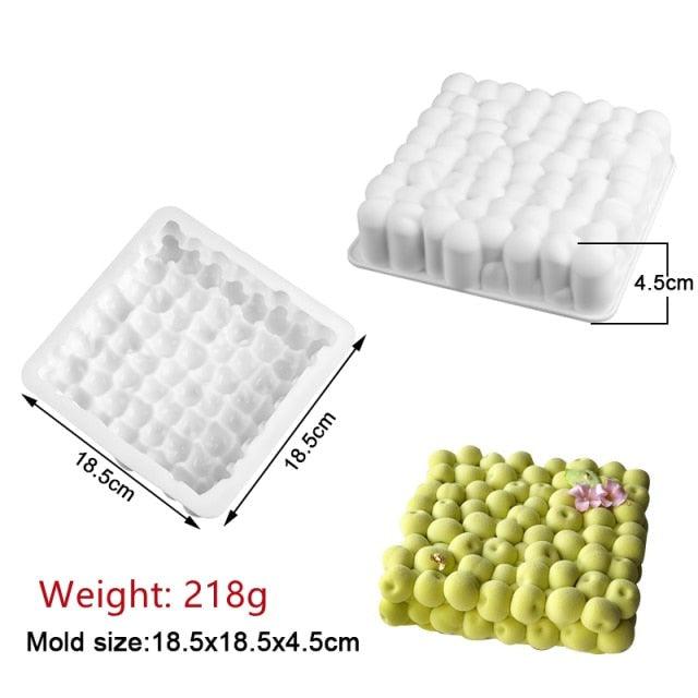 Silicone Cake Molds Pastry muffin liners Mousse Baking Tools non- Stick bakeware