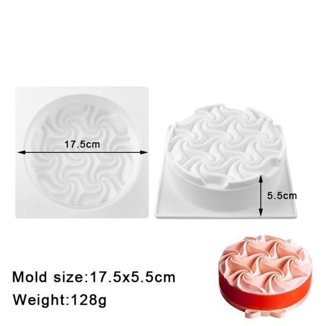Silicone Cake Molds Pastry muffin liners Mousse Baking Tools non- Stick bakeware