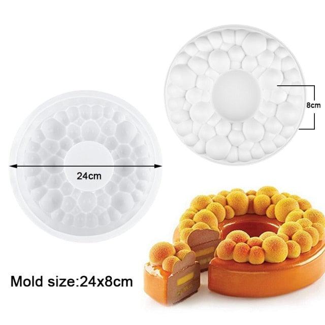 Silicone Cake Molds Pastry muffin liners Mousse Baking Tools non- Stick bakeware