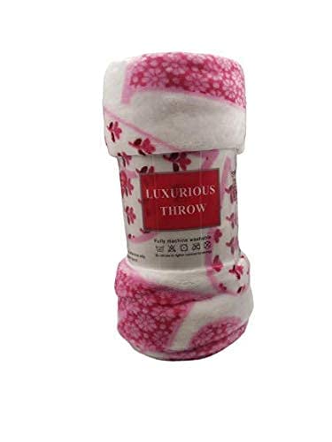 FAITH, HOPE, LOVE HOME DÉCOR Heart Throw Blanket – Ultra Soft Microplush 50"x60" | Washable