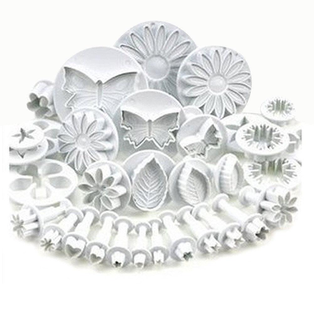 33 piece set of molds and decorating tools durable plastics, high temperature resistant safe