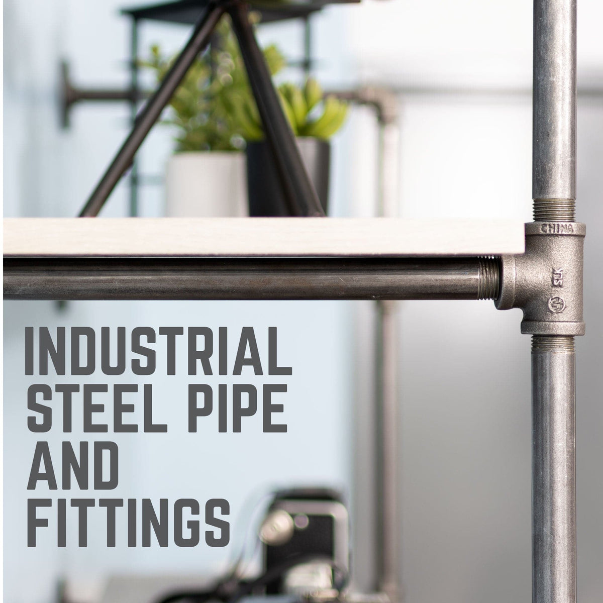 2 -Tier Wall Mounted Shelf By PIPE DECOR