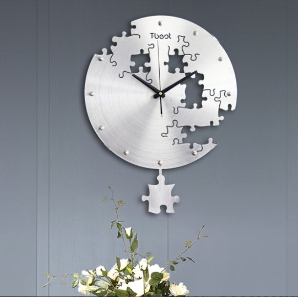 16 Inch Circular Creative Wall Clock Art Wall Watch Modern Design