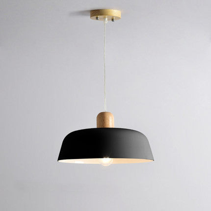 Nordic Wood Pendant Lighting Fixture hanging Lamp Suspension Light Home Decor Black