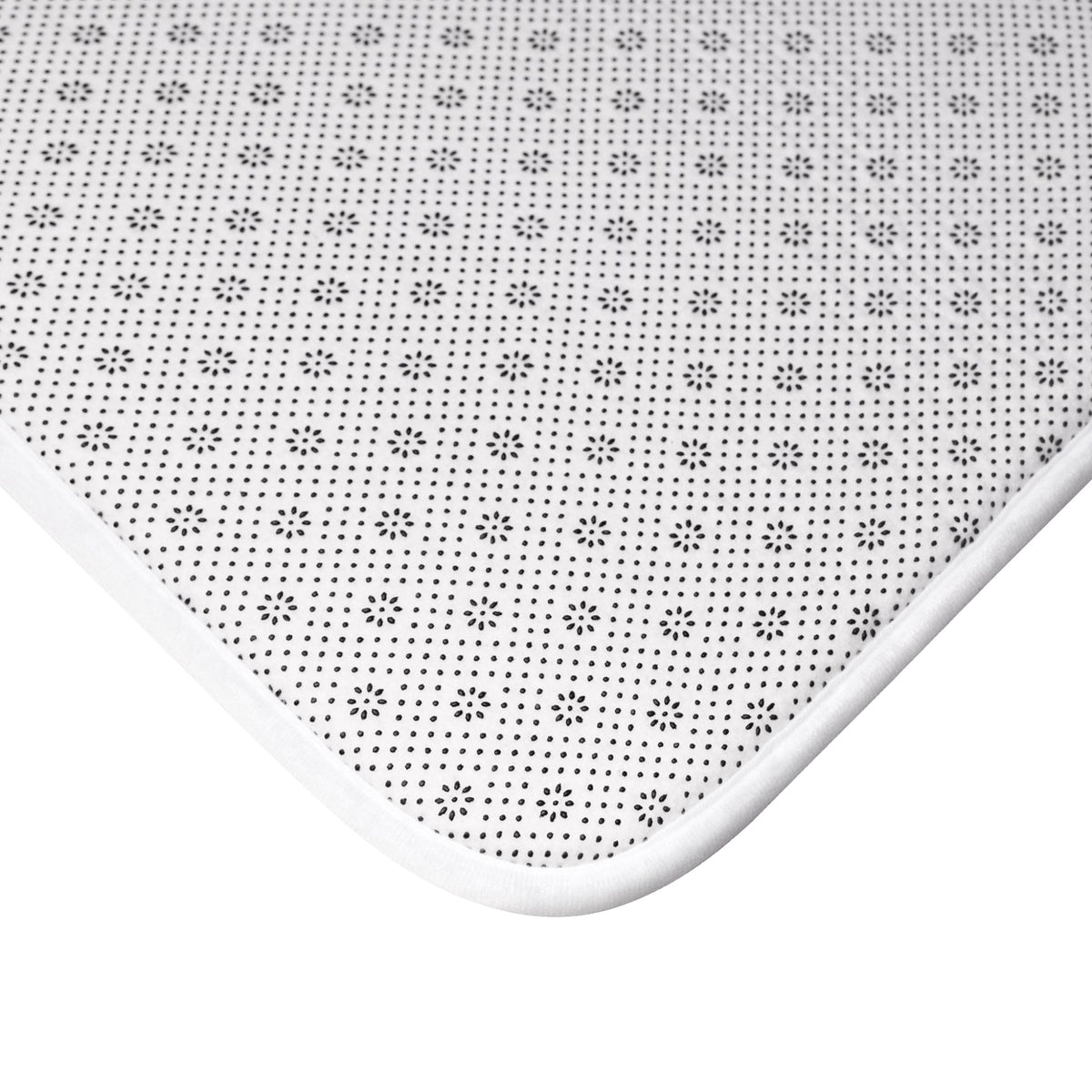Cute Rubber Ducky Bath Mat — Navy Striped Kids Bathroom Rug