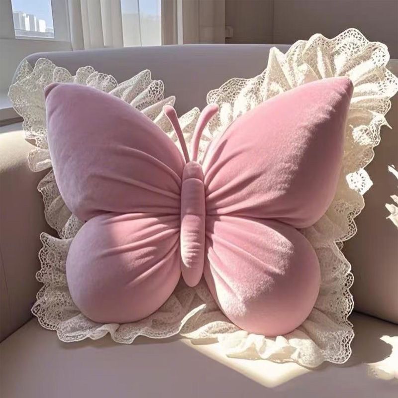 Butterfly Princess Pillow: Office Living Room Bedroom (with Bow). Sofa/Car