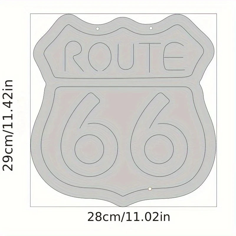 Historic Route 66 Neon Sign Neon Lights man cave bedroom office home decor
