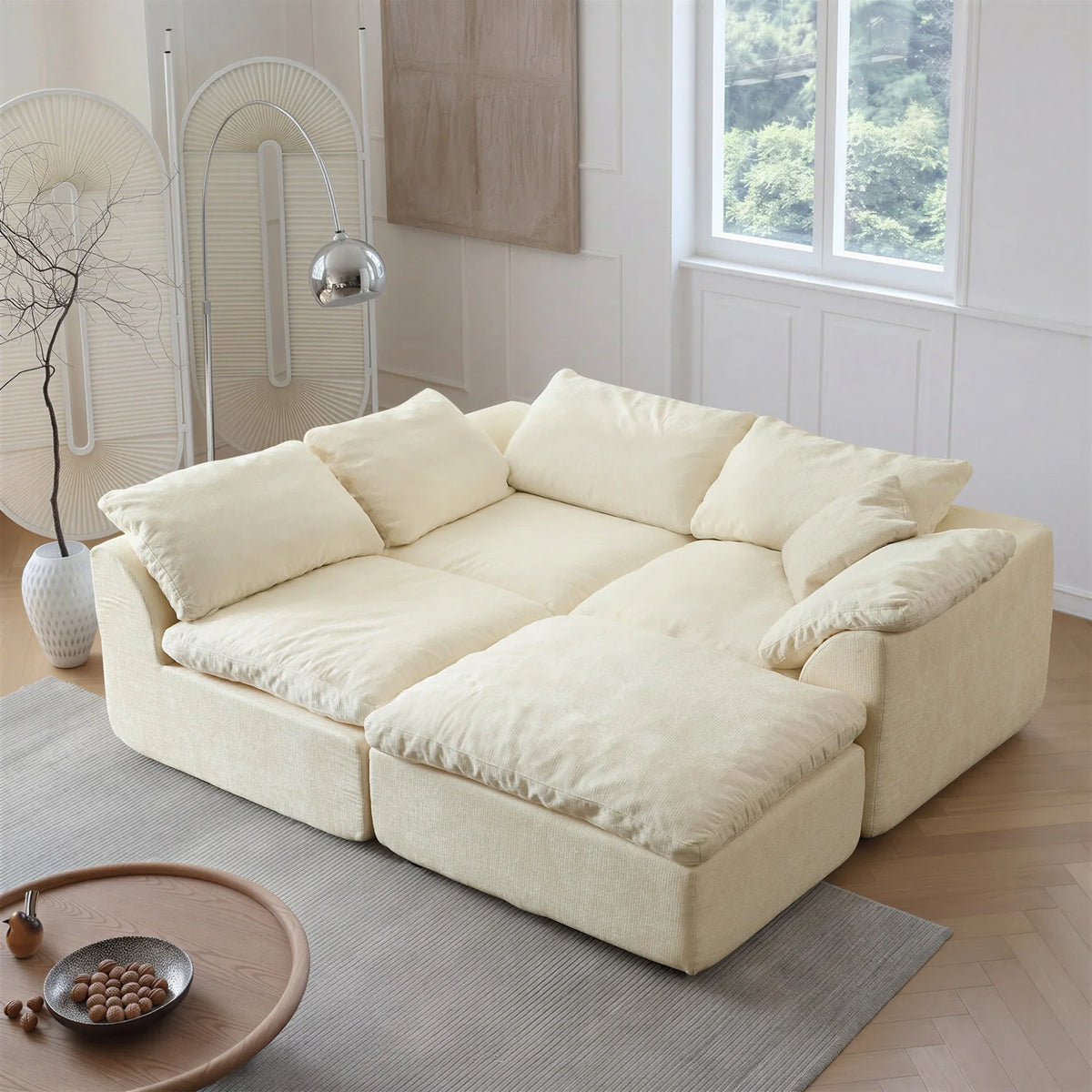 Modern Modular Sectional Sofa Cloud Couch Oversized Deep Seat Comfy Sofa