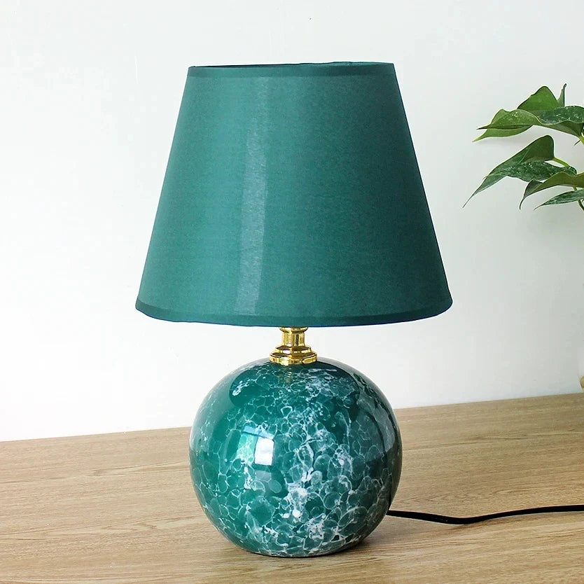 Nordic Pink Ceramic Bedside Table Lamp – Modern Cute LED Desk Lamp for Bedroom & Home Décor