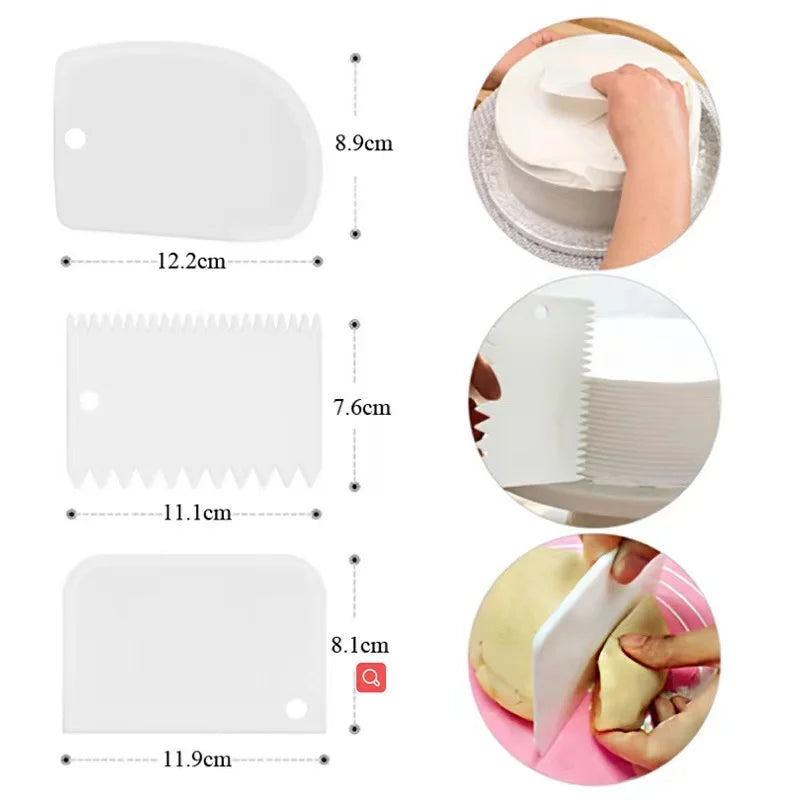 Silicone Piping Bags and Tips Set Cake DIY Decorating Kit  Pastry Baking tools, reuseable