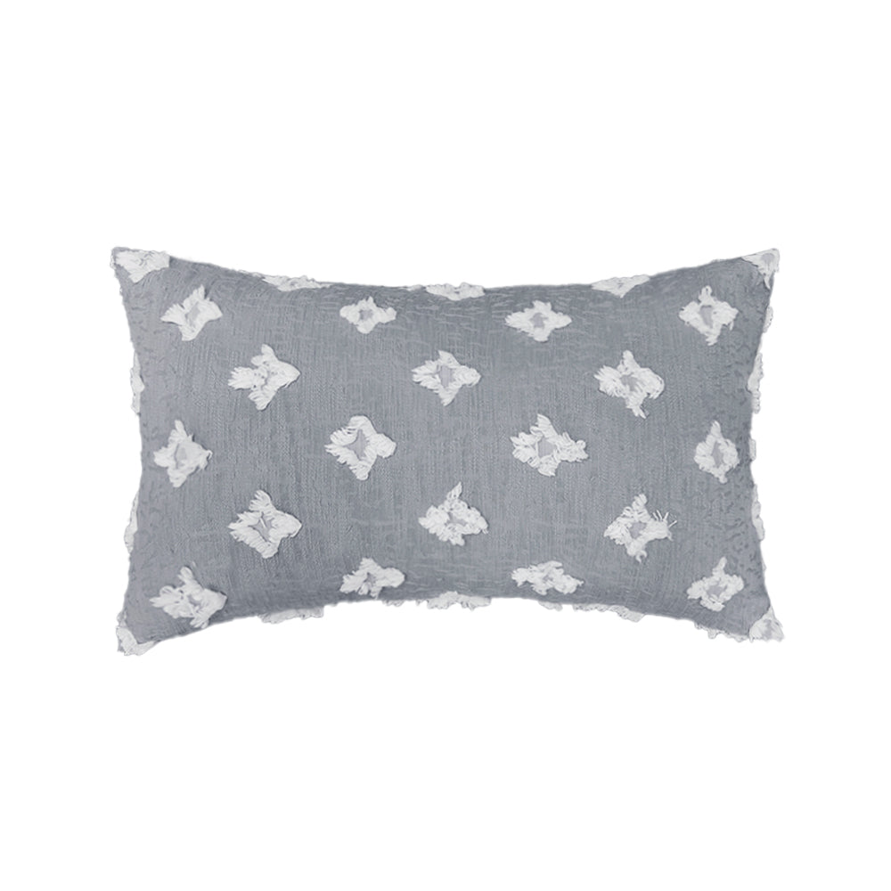 12''x20'' tufted daisy or floral stitch design boho chic lumbar & accent pillow | insert included