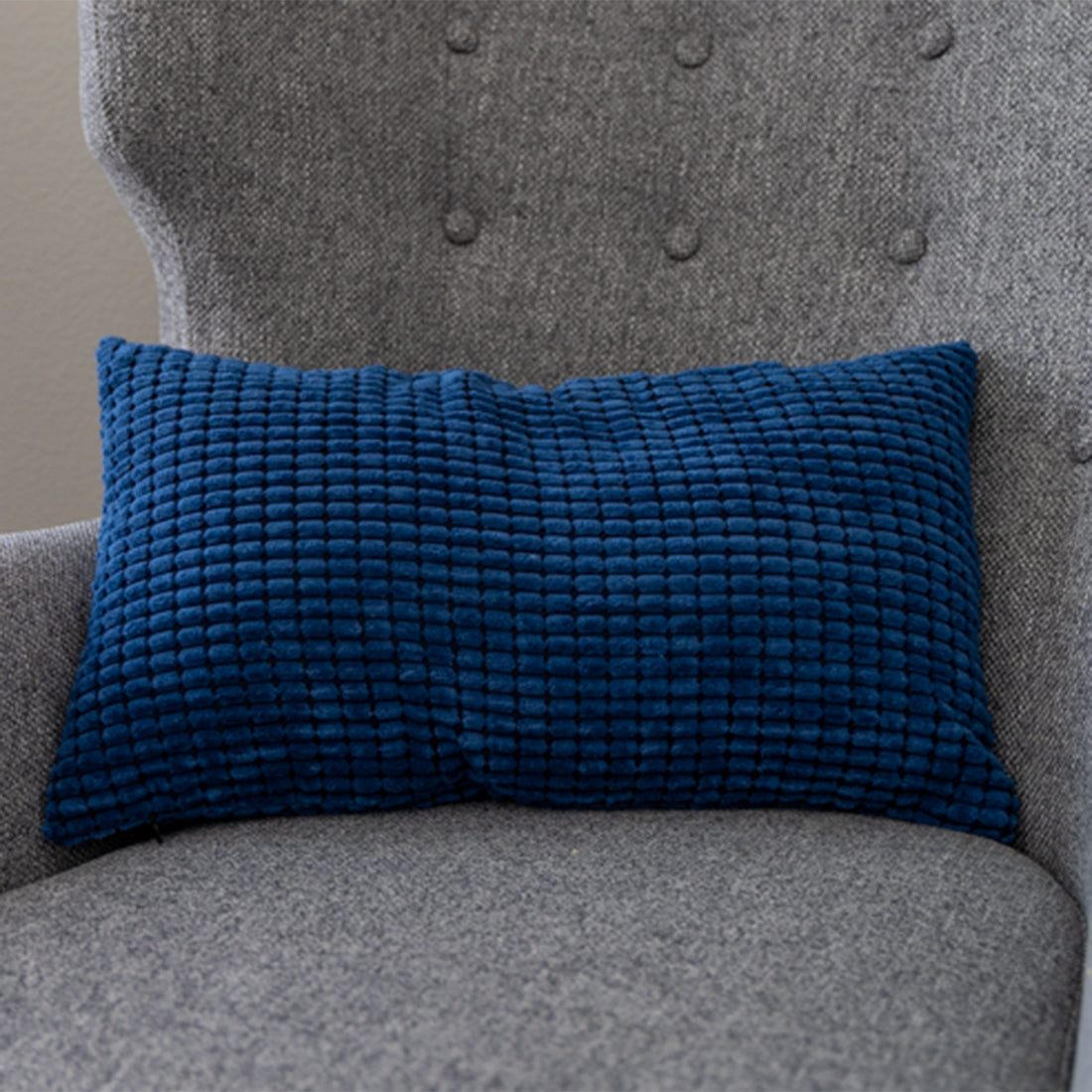 12''x20'' Soft Chenille Dot Throw Pillow | 8 Colors – Plush Textured Design |Lumbar support