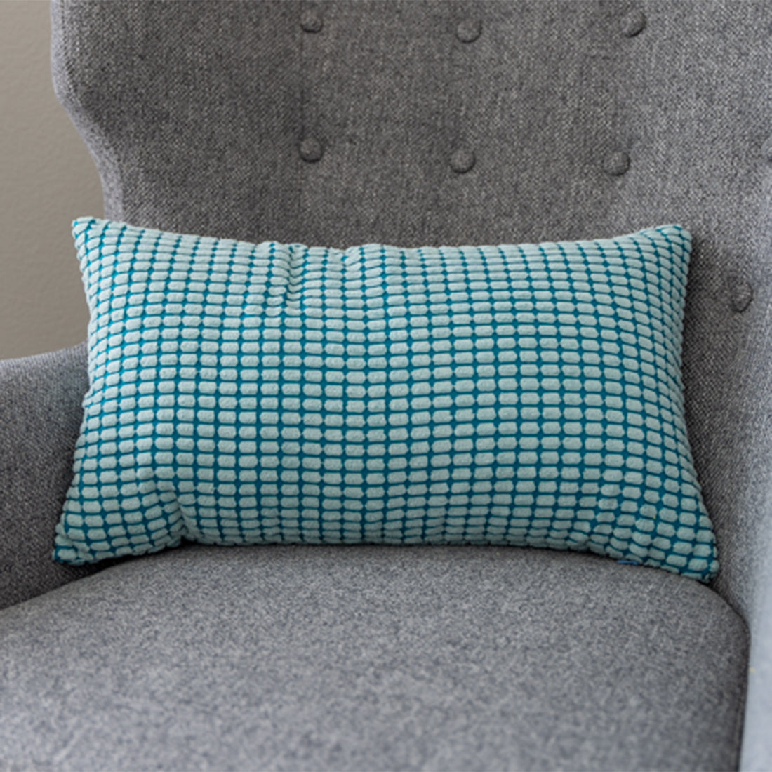 12''x20'' Soft Chenille Dot Throw Pillow | 8 Colors – Plush Textured Design |Lumbar support