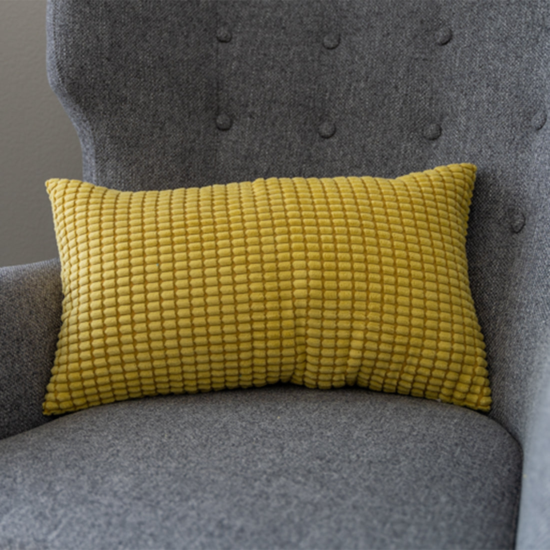 12''x20'' Soft Chenille Dot Throw Pillow | 8 Colors – Plush Textured Design |Lumbar support