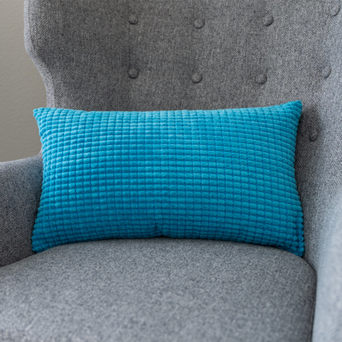 12''x20'' Soft Chenille Dot Throw Pillow | 8 Colors – Plush Textured Design |Lumbar support