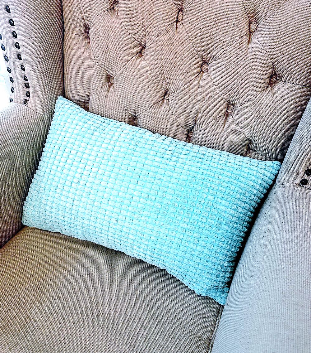 12''x20'' Soft Chenille Dot Throw Pillow | 8 Colors – Plush Textured Design |Lumbar support