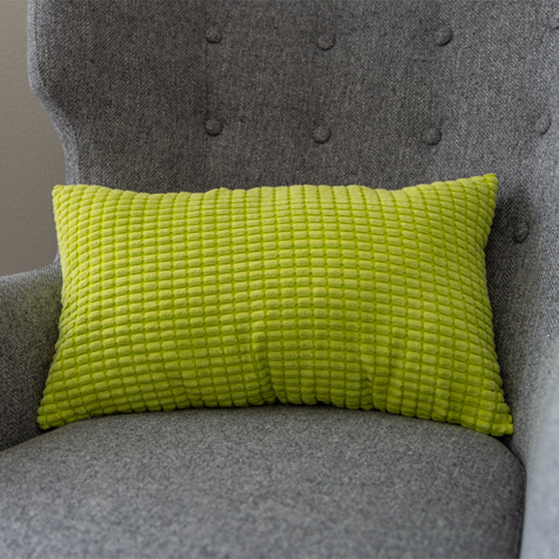12''x20'' Soft Chenille Dot Throw Pillow | 8 Colors – Plush Textured Design |Lumbar support