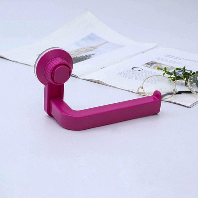 Acrylic Toilet Paper Holder Modern Black Hanger Toilet Tissue Roll Holders Dispenser Wall Mounted