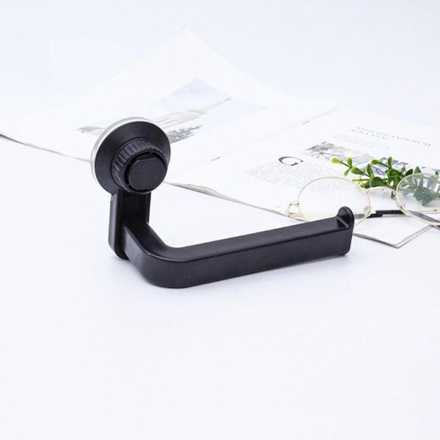 Acrylic Toilet Paper Holder Modern Black Hanger Toilet Tissue Roll Holders Dispenser Wall Mounted