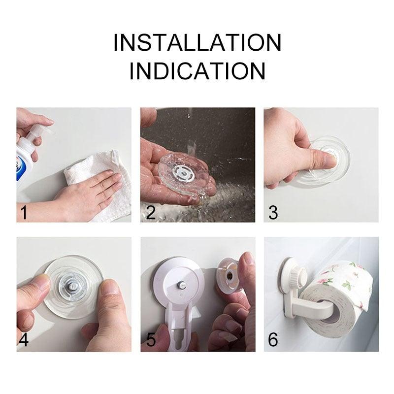 Acrylic Toilet Paper Holder Modern Black Hanger Toilet Tissue Roll Holders Dispenser Wall Mounted