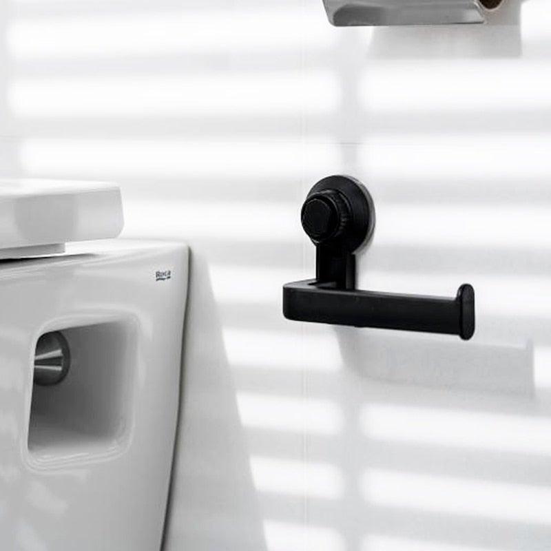Acrylic Toilet Paper Holder Modern Black Hanger Toilet Tissue Roll Holders Dispenser Wall Mounted
