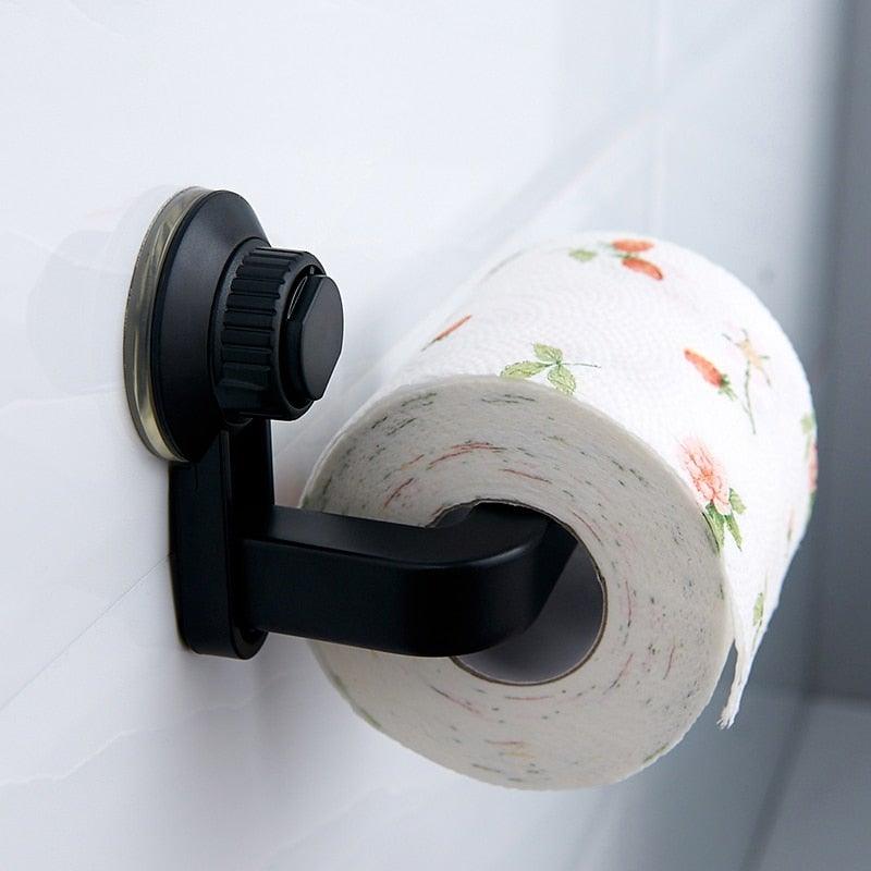 Acrylic Toilet Paper Holder Modern Black Hanger Toilet Tissue Roll Holders Dispenser Wall Mounted