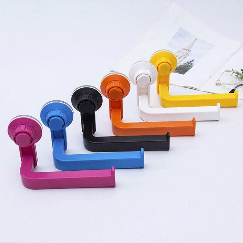 Acrylic Toilet Paper Holder Modern Black Hanger Toilet Tissue Roll Holders Dispenser Wall Mounted