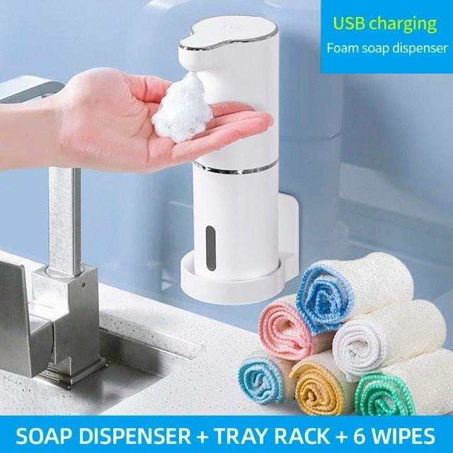 Automatic Foam Soap Dispenser Adjustable Volume Suitable for washing hands anywhere