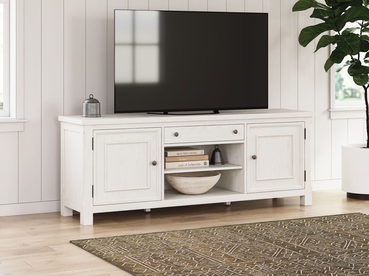Robbinsdale - Extra Large TV Stand - Antique White