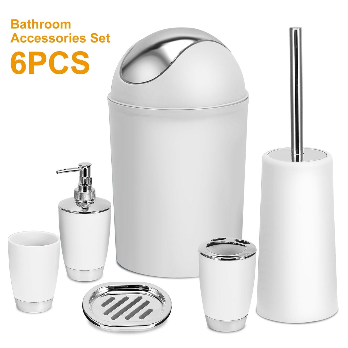 Bathroom Accessories Set 6 Pcs Bathroom Set Ensemble