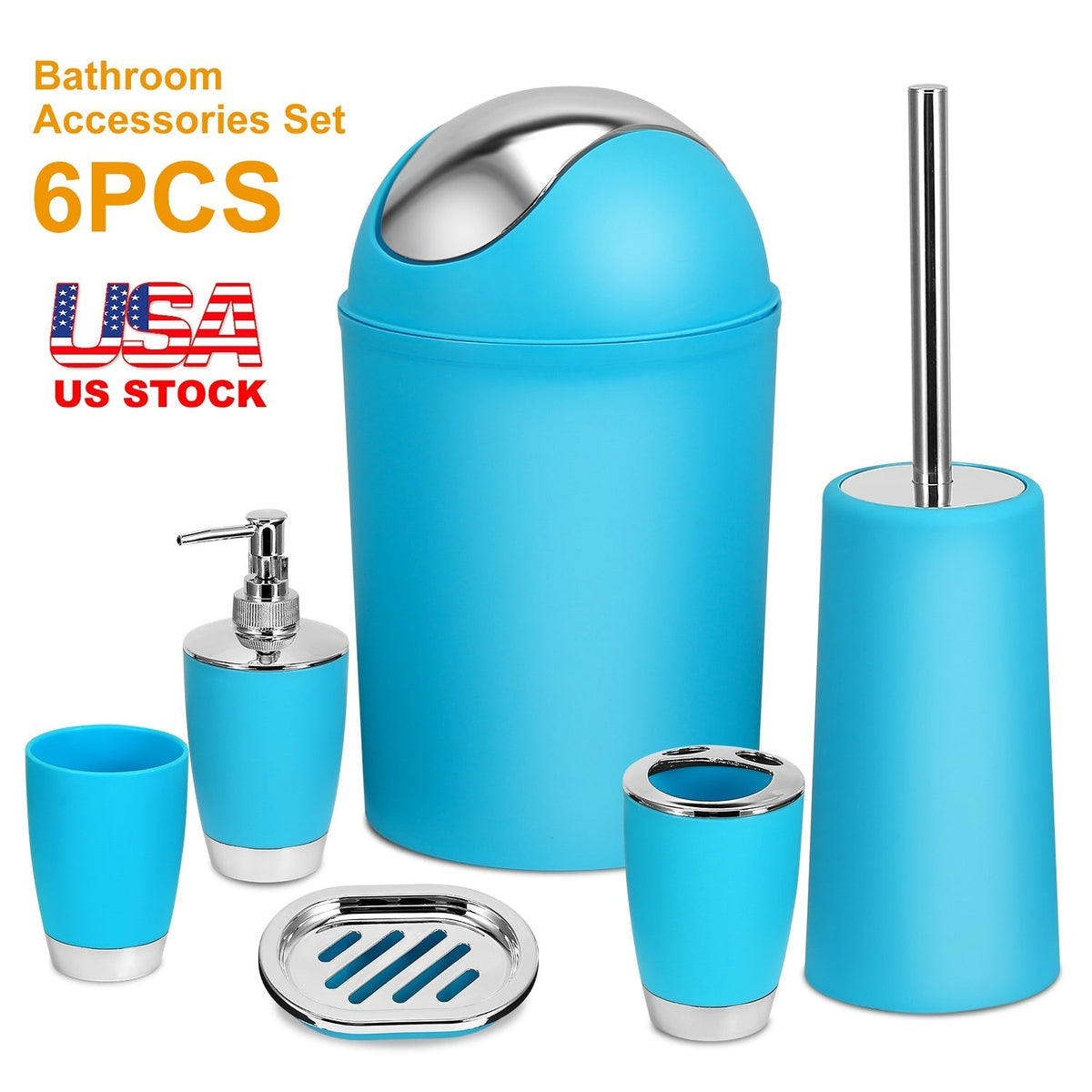Bathroom Accessories Set 6 Pcs Bathroom Set Ensemble