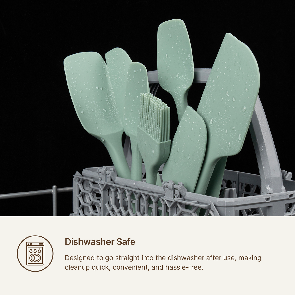 Elihome 3 Piece Silicone Spatula Set
