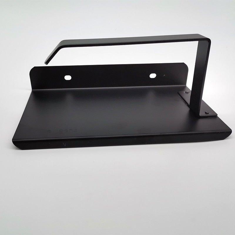 NEW: Stainless steel toilet paper holder with Shelf Wall Mounted Modern Paper Towel Adapter
