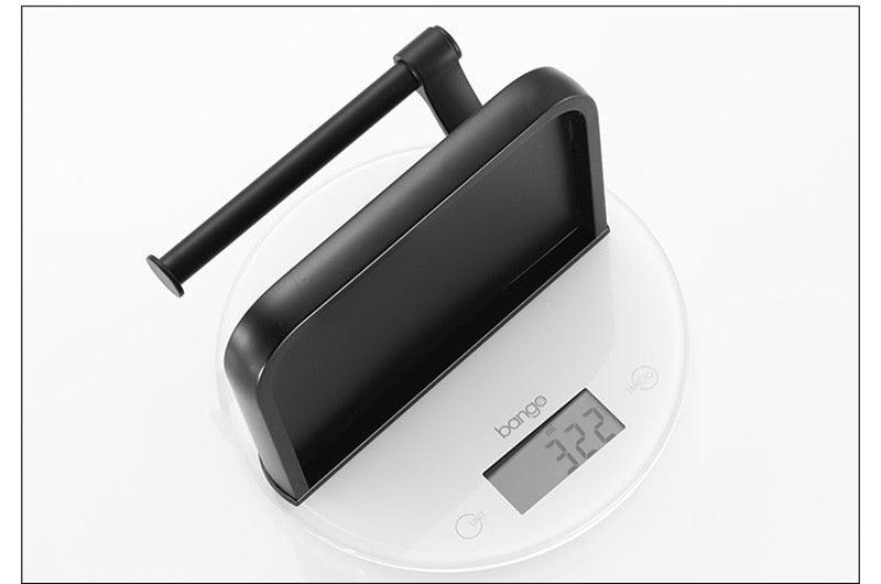 NEW: Stainless steel toilet paper holder with Shelf Wall Mounted Modern Paper Towel Adapter